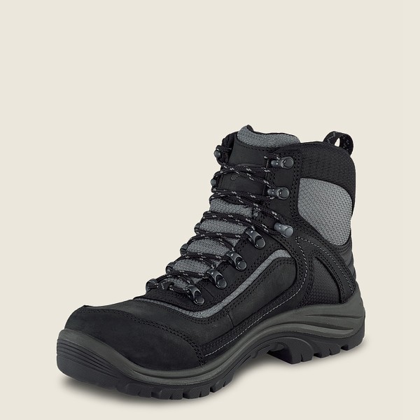 Botas de Trabajo Red Wing Mujer Negros/Grises - Trades - 6-Inch Waterproof Safety Toe - 137-ABXWSZ